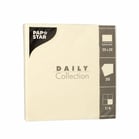 Servett Papstar Daily Collection 32x32cm 1/4-vikt creme 20st/fp