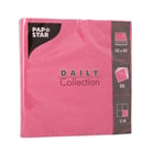 Servett Papstar Daily Collection 32x32cm 1/4-vikt fuchsia 20st/fp