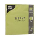 Servett Papstar Daily Collection 32x32cm 1/4-vikt oliv 20st/fp