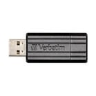 USB-minne Verbatim 2.0 Pinstripe 64GB svart