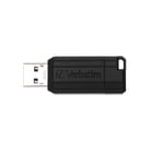 USB-minne Verbatim 2.0 Pinstripe 128GB svart