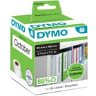 Etikett Dymo pärm 59x190 vit 110st/fp