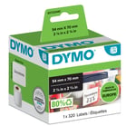 Etikett Dymo Universal 70x54 vit 320st/fp