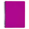 Kollegieblock Bantex PP A5 linjerat rosa