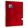 Kollegieblock Oxford Touch A4 90g linjerat röd