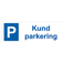 Parkeringsskylt Kundparkering 297x105mm aluminium