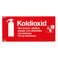 Brandskylt Typskylt Koldioxid 200x100mm