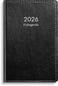 Fickagenda konstläder svart 2026