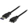 USB 3.0-kabel Deltaco Typ A hane - Typ Micro B hane 1m svart