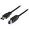 USB 3.0-kabel Deltaco Typ A hane - Typ B hane 1m svart
