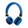 Hörlurar Streetz On-Ear Bluetooth Hopfällbara 3.5mm blå