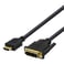 HDMI till DVI-kabel Deltaco Full HD 5m svart