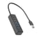 USB-A Hub Deltaco 5Gbit/s 4xUSB-A Slim svart
