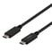 USB-C till USB-C kabel USB-IF-certifierad 5Gbit/s 1m svart