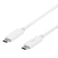 USB-C till USB-C kabel USB-IF-certifierad 5Gbit/s 1m vit