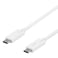 USB-C till USB-C kabel USB-IF-certifierad 5Gbit/s 2m vit
