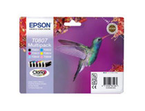 Bläckpatron Epson T0807 6-färg