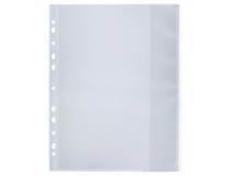 Signalficka A4 PP 0,14 vit glasklar 100st/fp