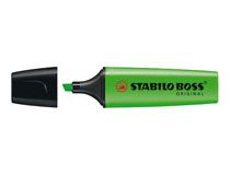 Överstrykningspenna Stabilo Boss grön 10st/fp