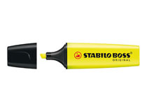 Överstrykningspenna Stabilo Boss gul 10st/fp