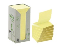 Z-block Post-it Recycled 76x76 gul 16st/fp