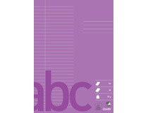 Skrivhäften Bantex A4 linjerat/blankt 8,5mm lila 10st/fp