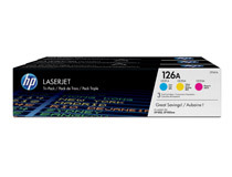 Toner HP 126A C/M/Y 3-pack