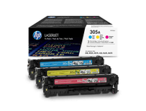 Toner HP 305A C/M/Y 3-pack