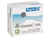 Häftklammer Rapid Standard 24/6 5000st/ask