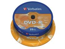 Verbatim DVD-R 16x Cake Box 25st/fp