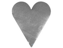 Etikett hjärta stort silver 15x1000st/rl