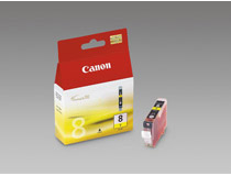 Bläckpatron Canon CLI-8Y 490 sidor gul