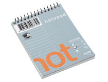 Spiralblock Bantex Notepad A7 linjerat 20st/fp