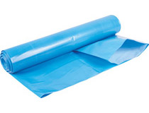 Sopsäck LLD 210L 0,06mm blå/vit 10st/rulle