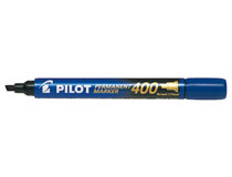 Märkpenna Pilot Permanent Marker snedskuren 400 blå 12st/fp