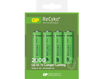 Batteri GP ReCyko AA 4st/fp