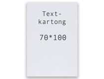 Kartong 70x100cm vit 300g 5st/fp