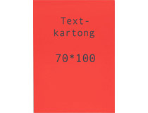 Kartong 70x100cm fluorescerande röd 260g 5st/fp