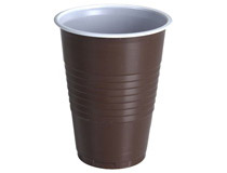 Bägare 21cl brun/vit 100st/förpackning