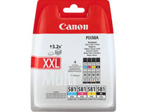 Bläck Canon CLI-581 XXL CMY/BK 4st/fp