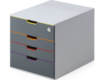 Förvaringsbox Variocolor 4 lådor + lås