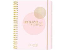 Veckokalender Life Planner rosa A5 2021