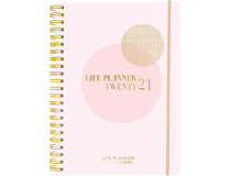 Veckokalender Life Planner rosa A6 2021