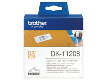 Etikett DK11208 38x90mm vit 400st/rl