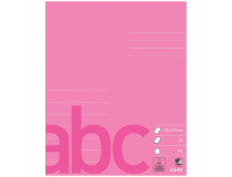 Skrivhäfte Bantex 170x210mm linjerat/blankt 14,5mm rosa 20st/fp