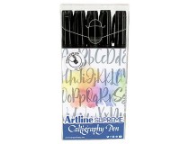 Kalligrafipenna Artline Supreme svart 5st/fp