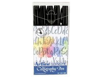 Kalligrafipenna Artline Supreme svart 5st/fp