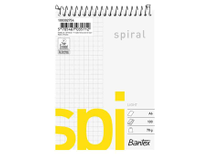 Spiralblock Bantex Light A6 rutat 10st/fp