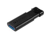 USB Verbatim Pinstripe svart 64GB