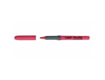 Överstrykningspenna Bic Highlighter Grip rosa 12st/fp